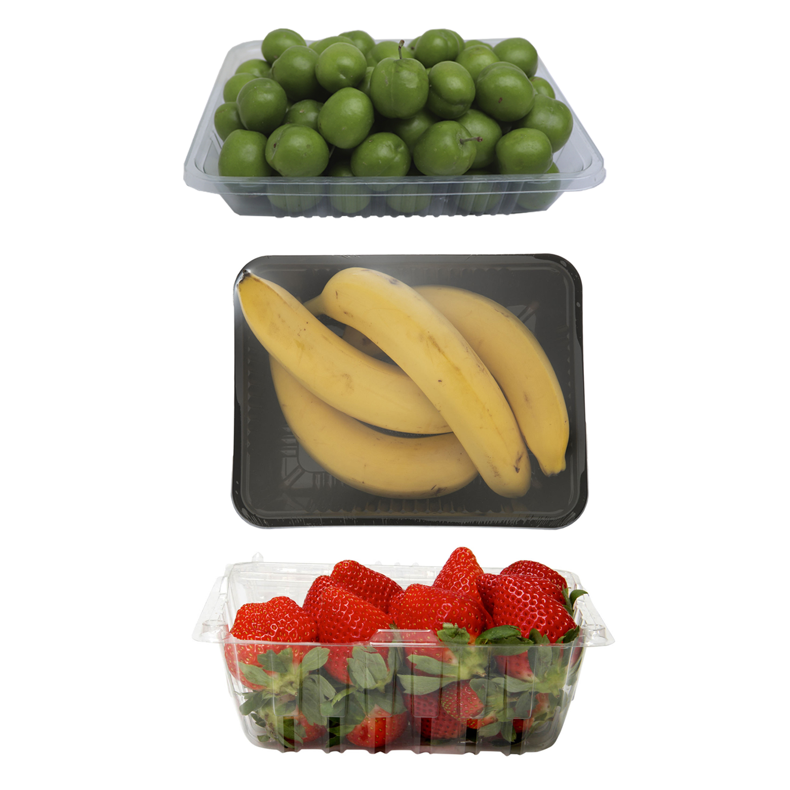 توت فرنگی - 1 کیلوگرم و گوجه سبز - 1 کیلوگرم به همراه موز - 1 کیلوگرم